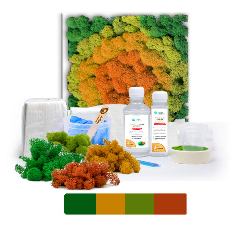 Характеристики Набор для создания картины Resin Art из эпоксидной смолы ...