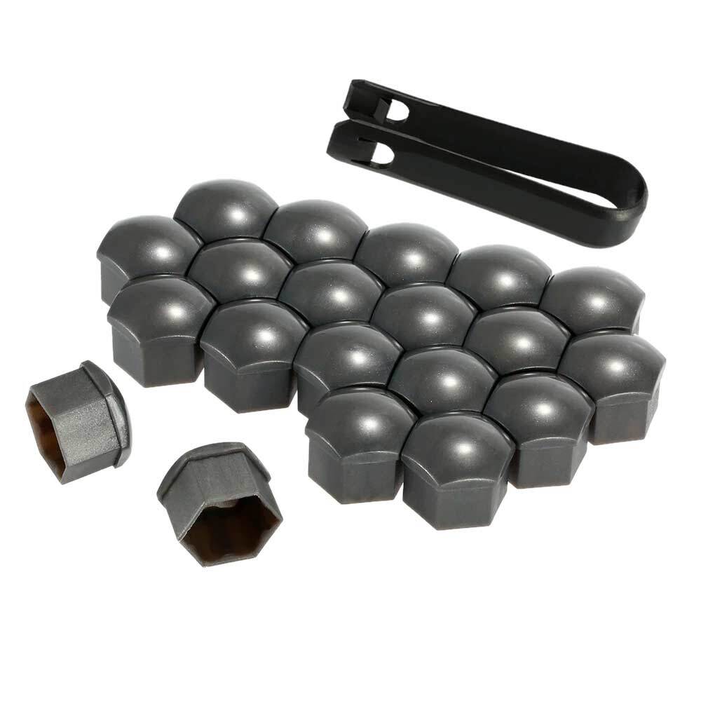 Dollex 20kb17s колпачки на колесные болты и гайки 17 мм. 321601173a z37. колпачки на болты 19мм хром. + съёмник, пластик,черные. заглушки для болтов.