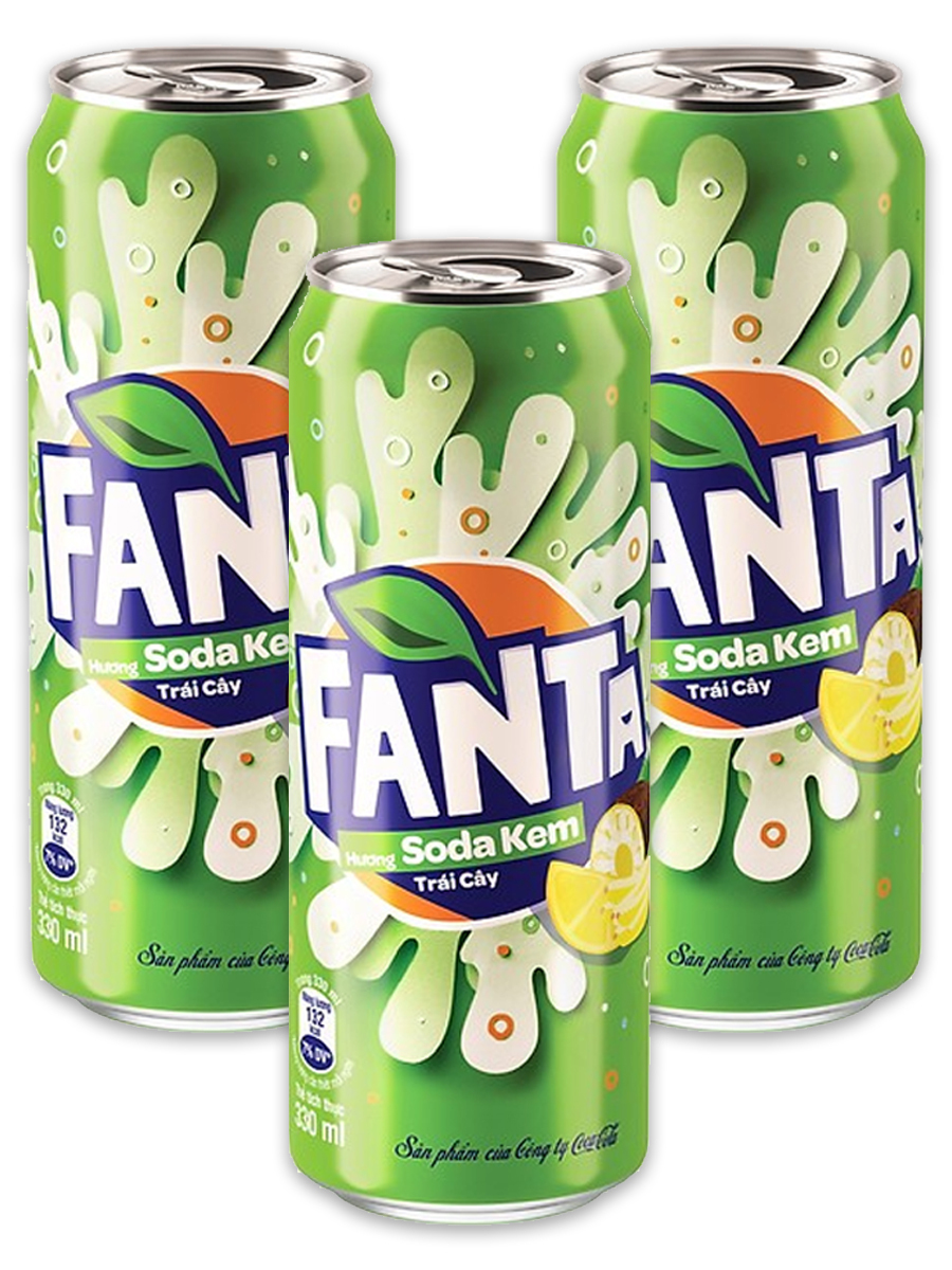 Характеристики Газированный напиток Fanta Cream Soda 3шт. * 330мл ...