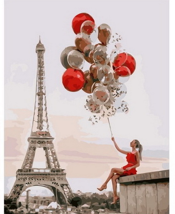 Эйфелева башня и воздушные шары