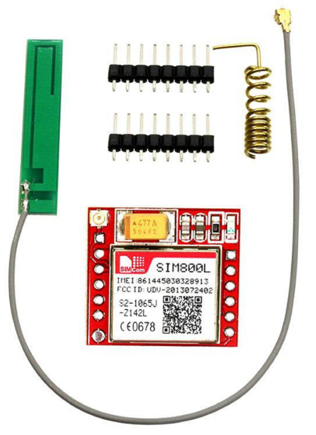 Модуль GSM GPRS SIM800L MicroSIM с антенной, 4 диапазона (для проектов  Arduino) - купить с доставкой по выгодным ценам в интернет-магазине OZON  (238922257)