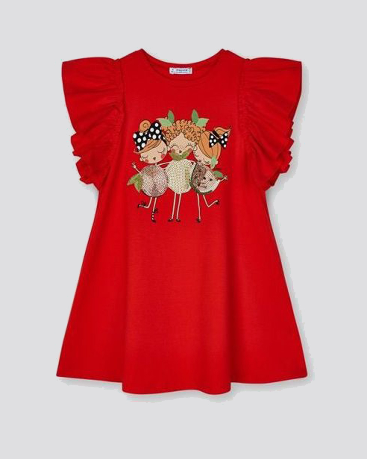 Платье для девочки Mayoral, цвет: красный. 3953_94. Размер 2 (92 ...