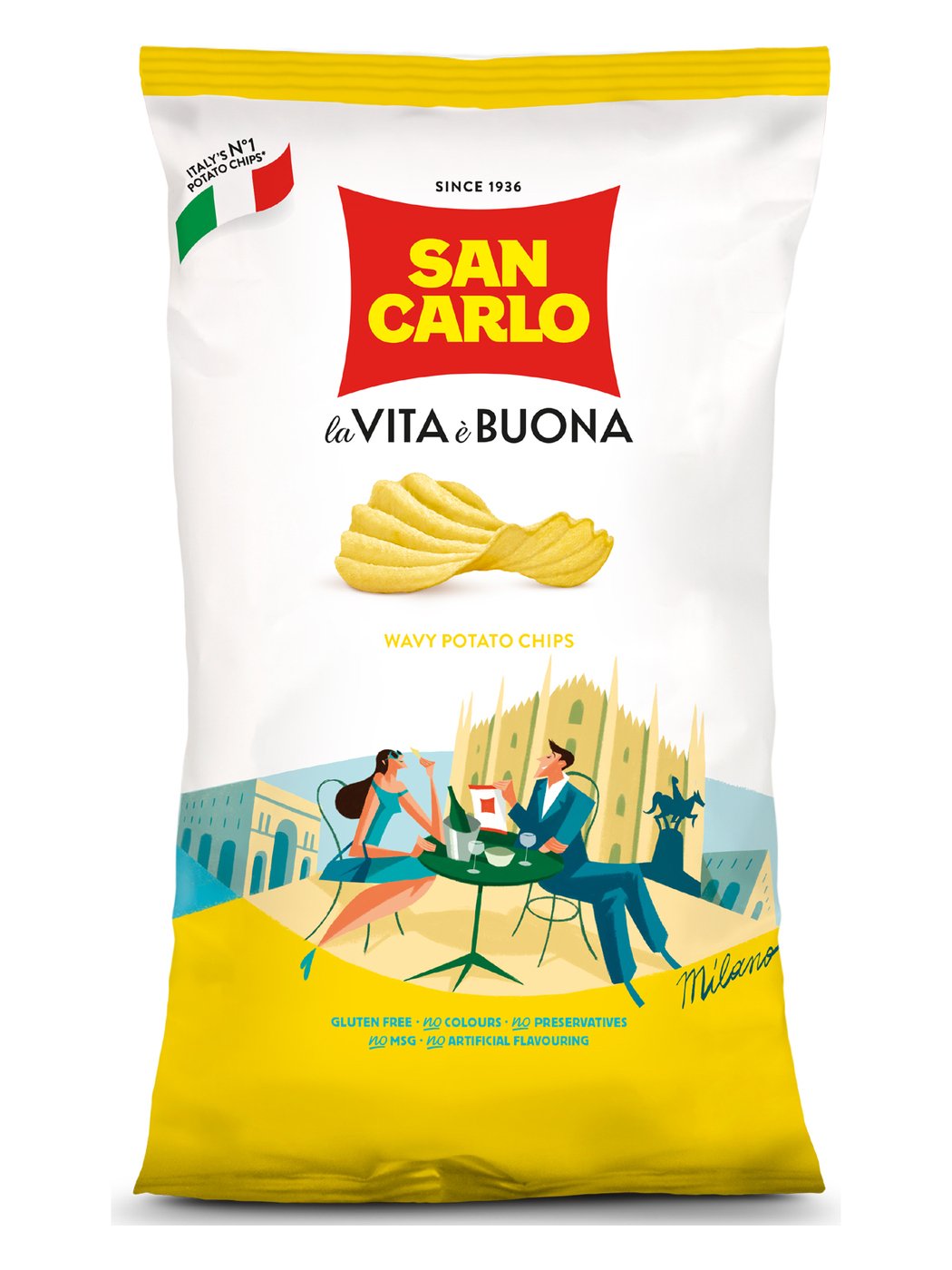 Чипсы San Carlo Крокканте, картофельные, 180 г — купить в интернет ...