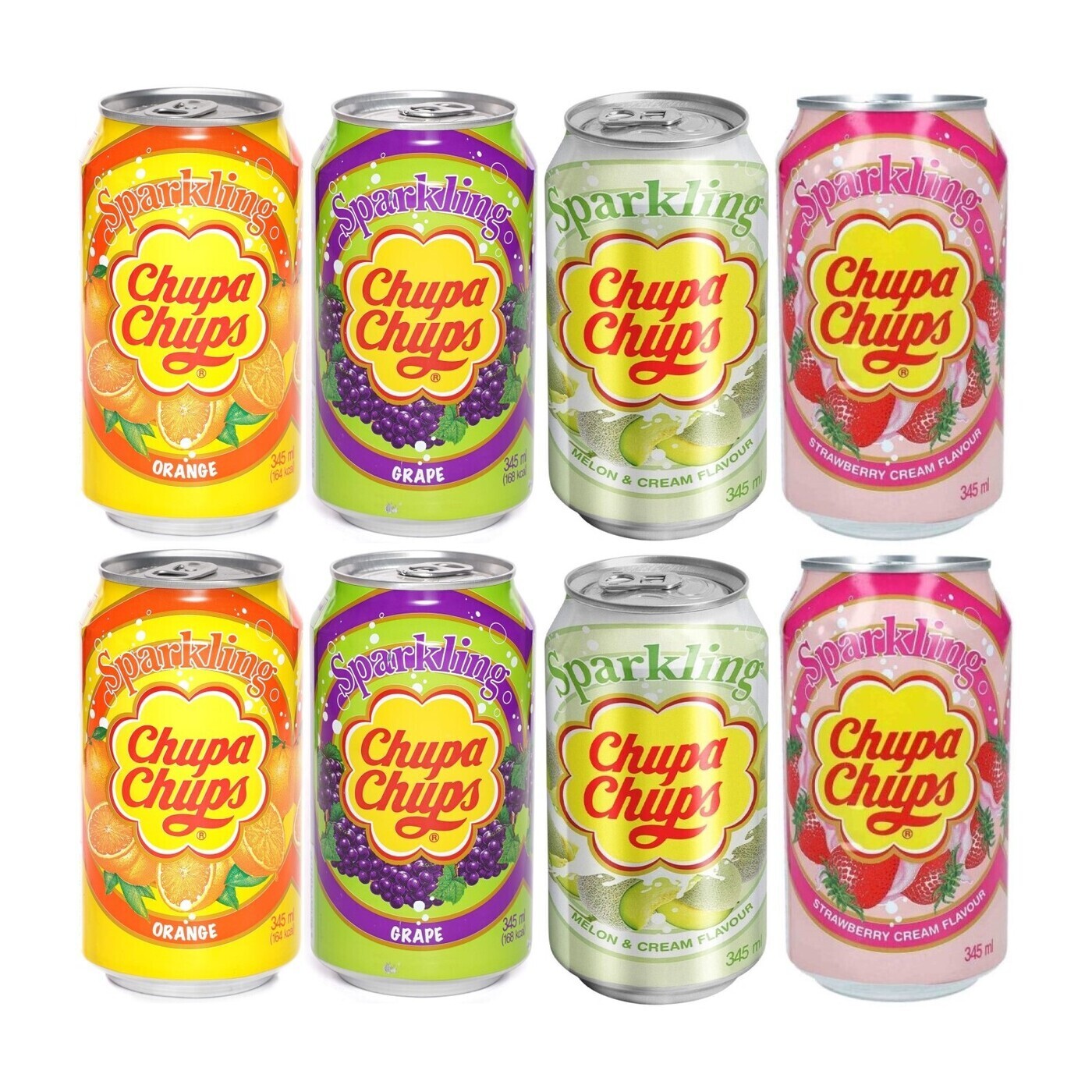 Набор газированных напитков Chupa Chups Orange/Grape/Strawberry Cream ...