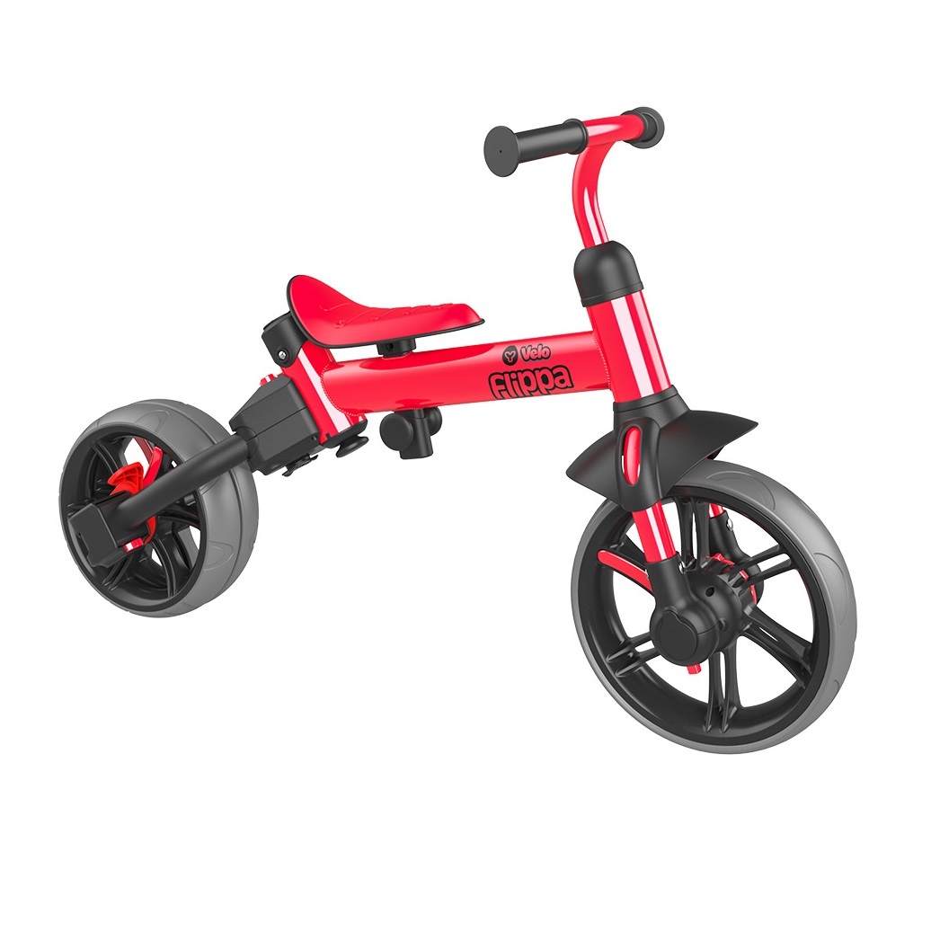 Беговел-велосипед YVolution 4 в 1 YVelo Flippa красный — купить в ...
