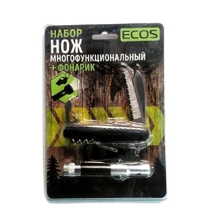 Характеристики Нож туристический Ecos Knife многофункциональный ...