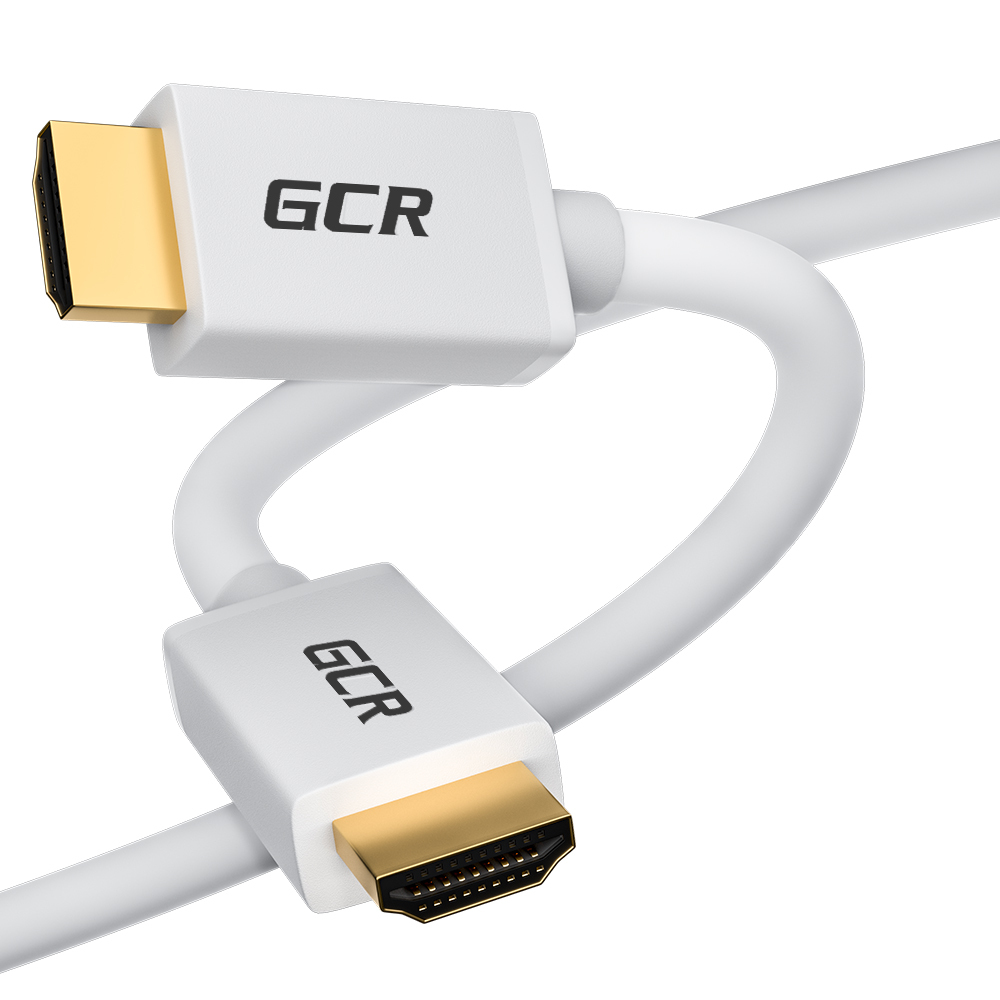 Кабель HDMI 0.5 м, GCR HM7002, белый - купить по низкой цене в интернет ...