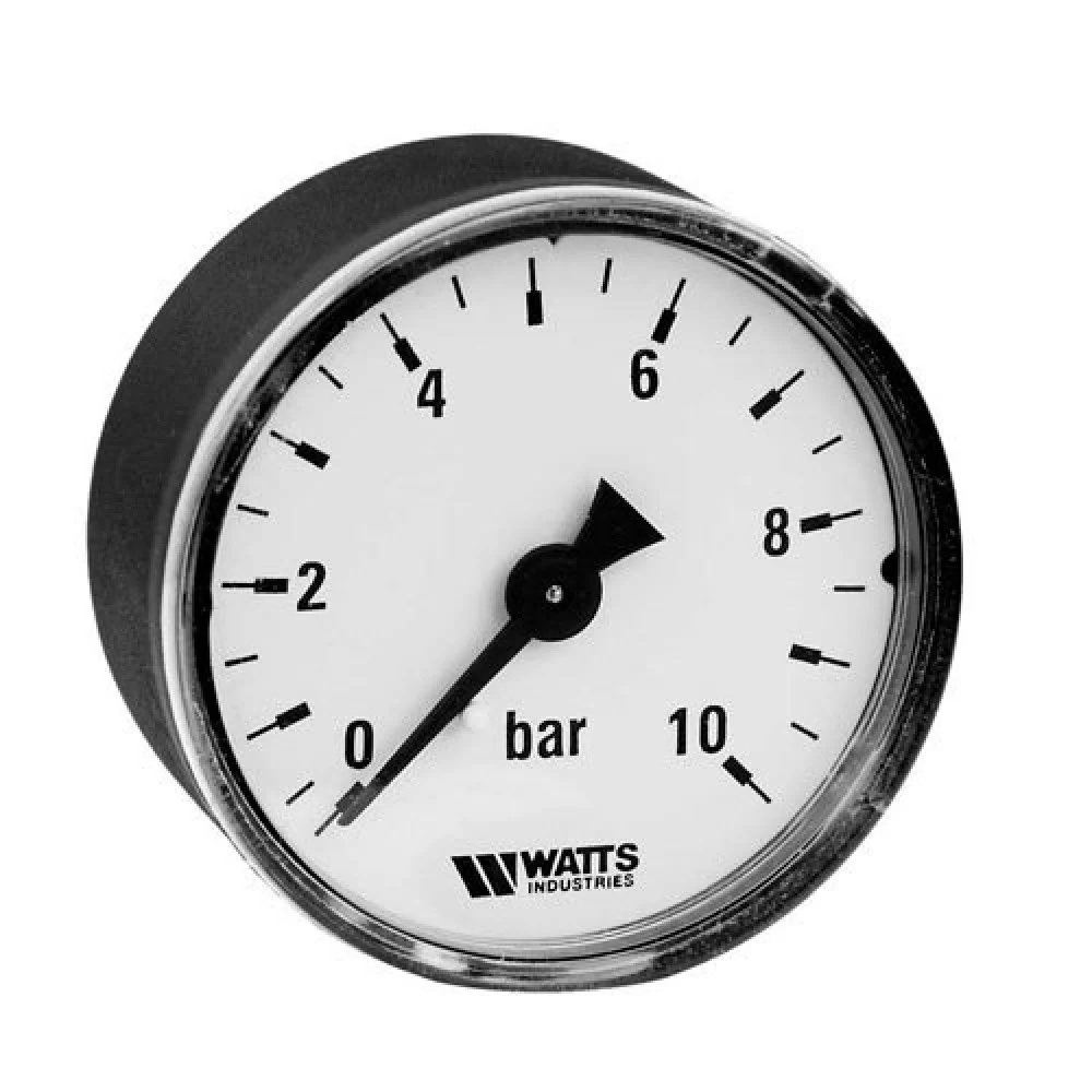 Манометр аксиальный Watts F R100 1/4\" 10 бар 50 мм (10008093) — купить ...