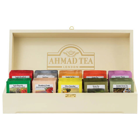 Чай imperial tea collection ассорти в деревянной шкатулке 10 видов 250 сашетов