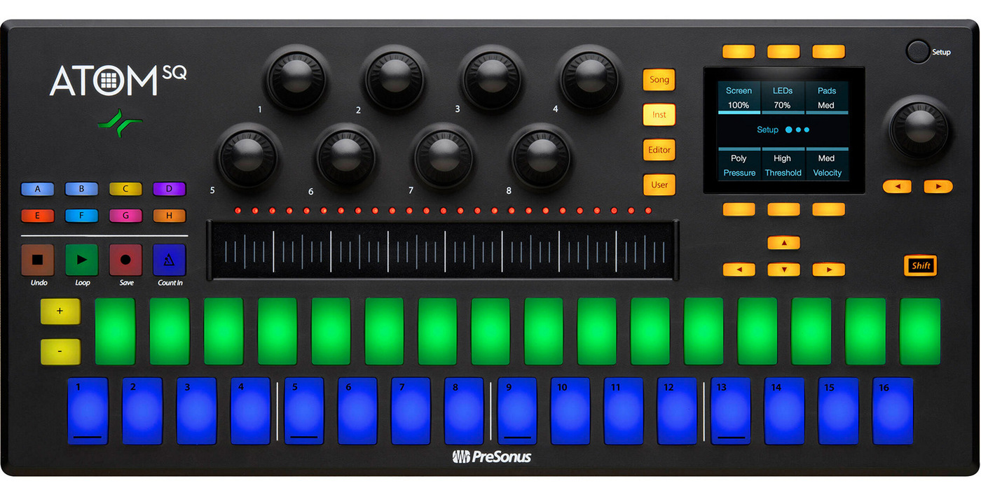 Пэд контроллер PRESONUS ATOM SQ — купить в интернет-магазине OZON с ...