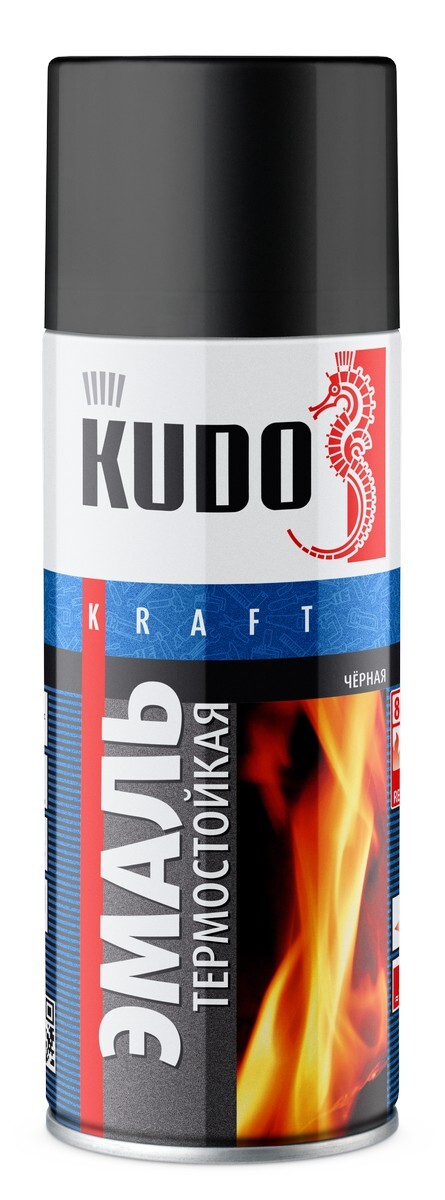 Аэрозольная краска KUDO "HEAT RESISTANT" Термостойкая ...