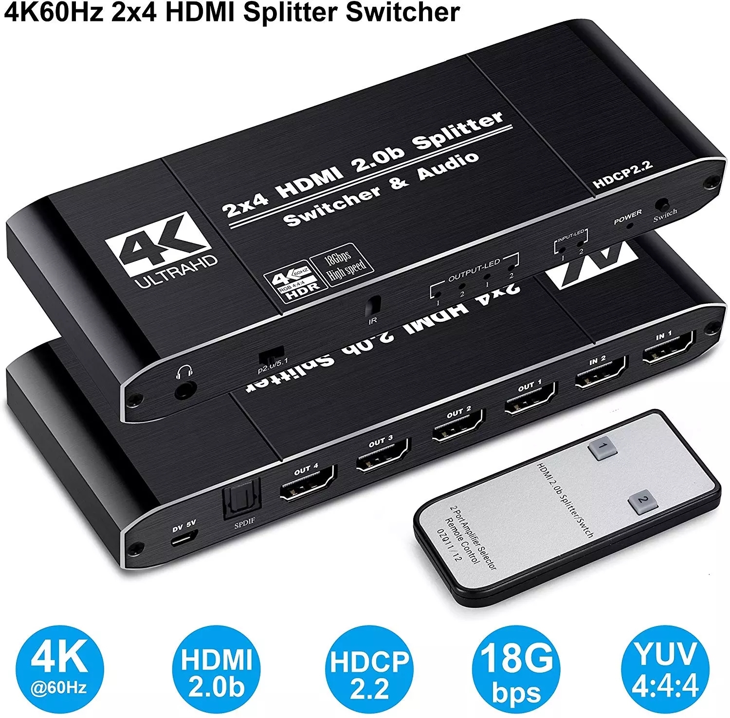 MRM-POWER Сплиттер HDMI 2-1Audio