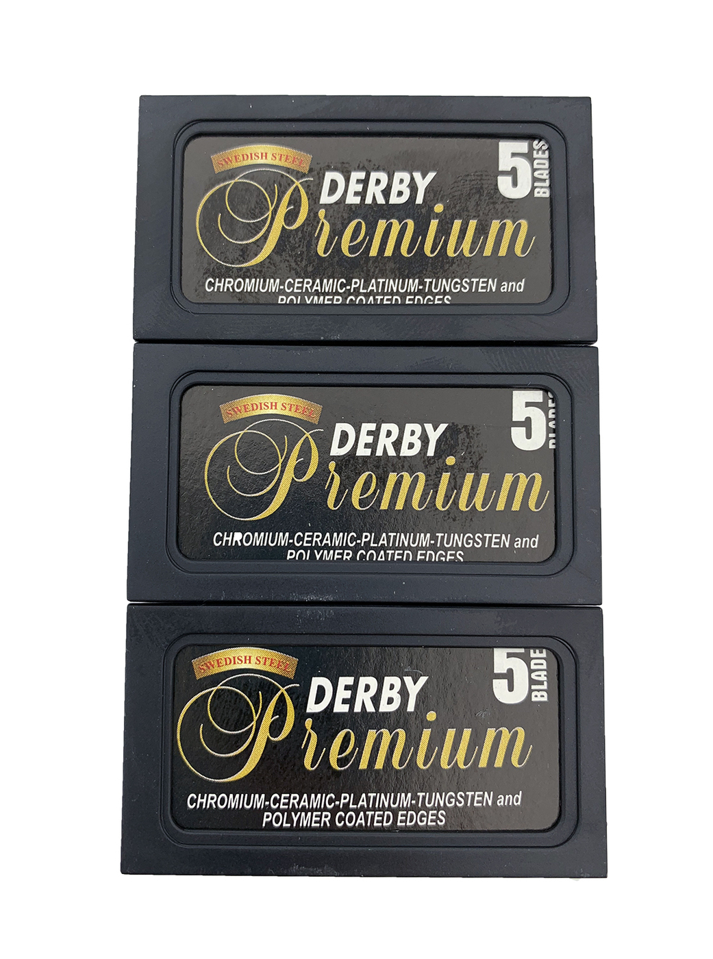 DERBY PREMIUM двусторонние лезвия для Т-образных станков для бритья, 3 ...
