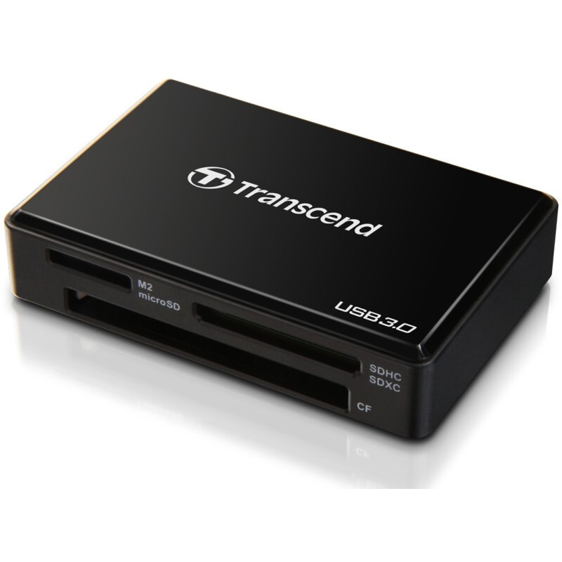 КартридерTranscendTS-RDF8K2Multi-CardReaderBlackUSB3.0