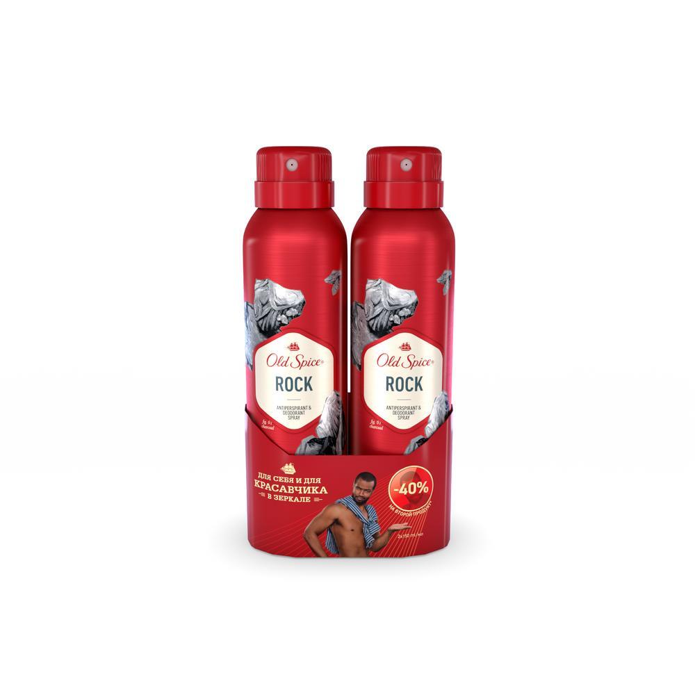 Old Spice Rock Дезодорант-антиперспирант аэрозольный, 150 мл, 2 шт ...