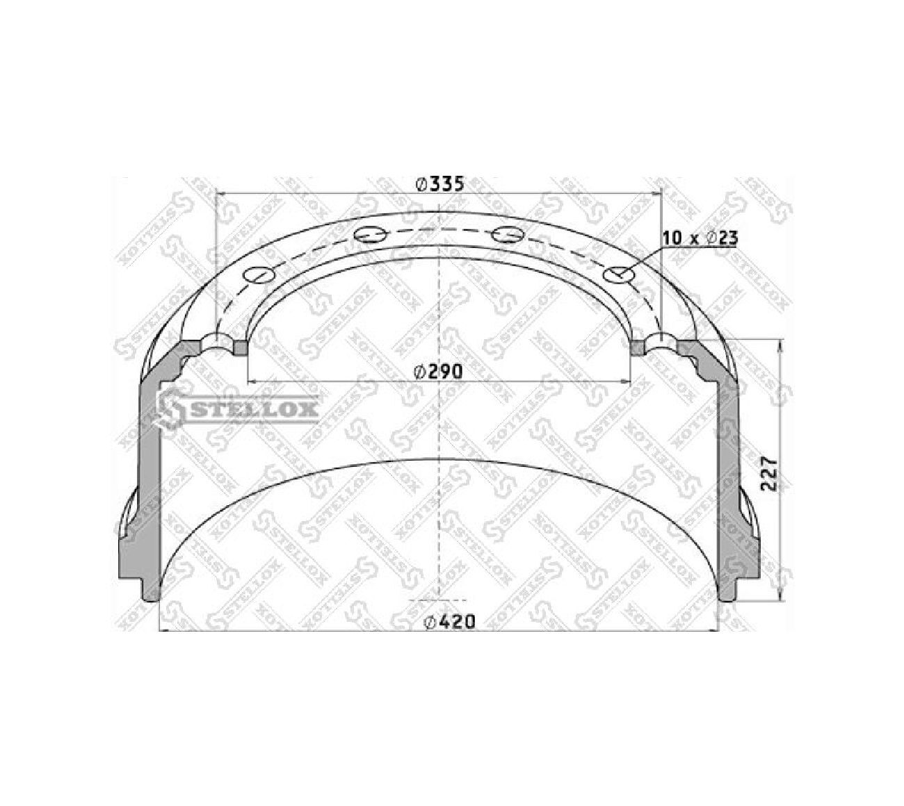 Stellox Барабан тормозной, арт. 8500045SX