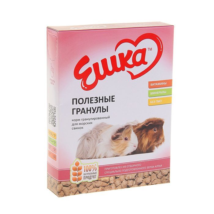 Гранулированный корм "Ешка. Полезные гранулы" для морских свинок, 400 г ...