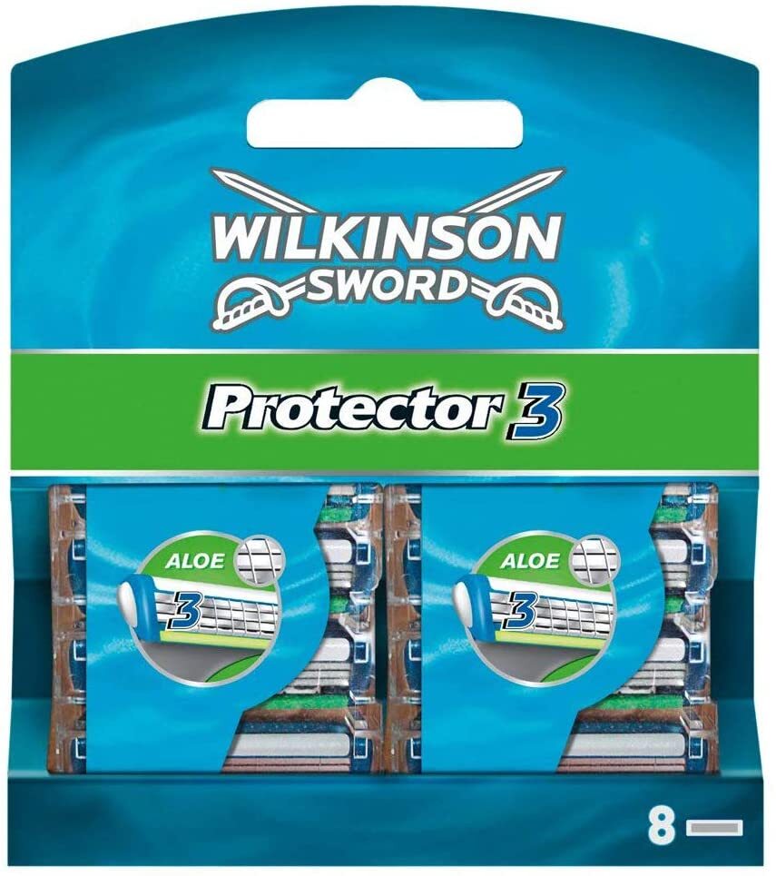 Сменные кассеты для стaнка Protector / Wilkinson Sword Protector 3 (8 шт)