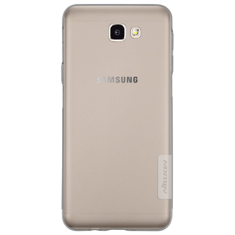 Силиконовый чехол Nillkin Nature Series TPU case для Samsung Galaxy J7 Prime темно-прозрачный