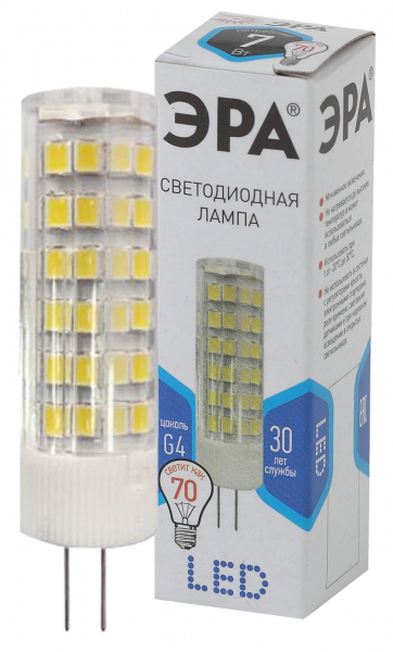 ЭРАLEDJC-7W-220V-CER-840-G4(диод,капсула,7Вт,нейтр,G4)Б0027860