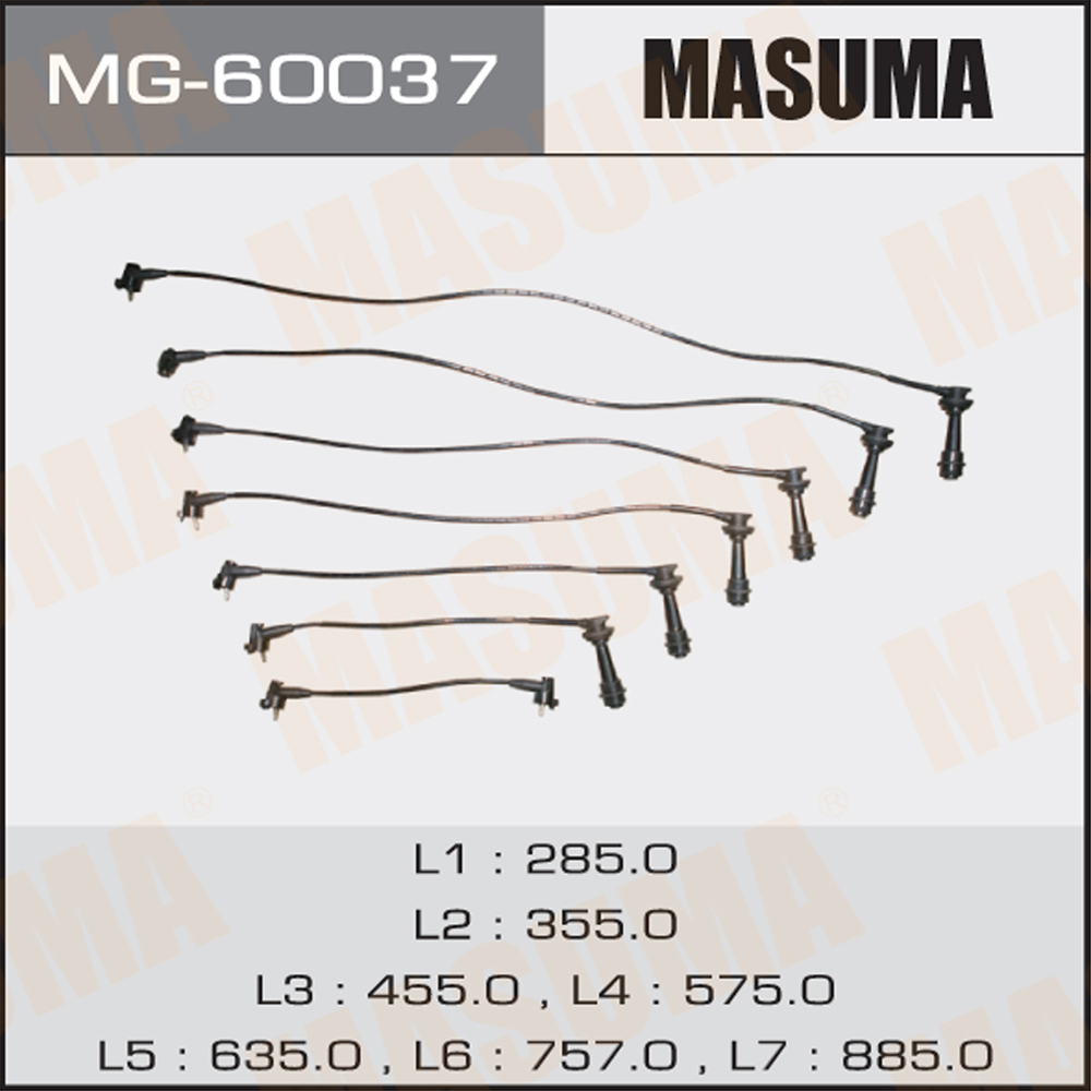 Провода в/в Toyota Chaser, Cresta, Mark II 92-96 (1JZGE) MASUMA MASUMA MG-60037