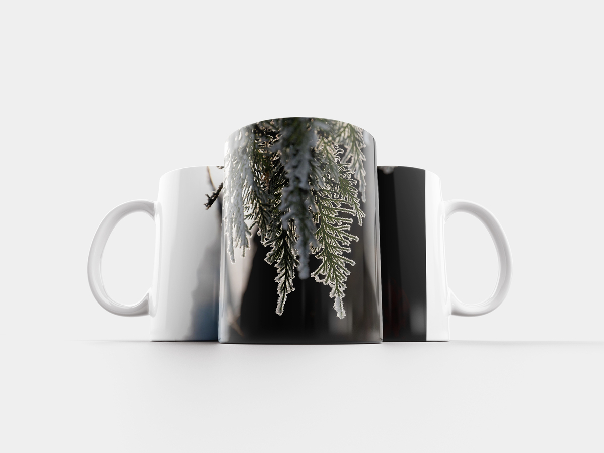 кружка зимний лес