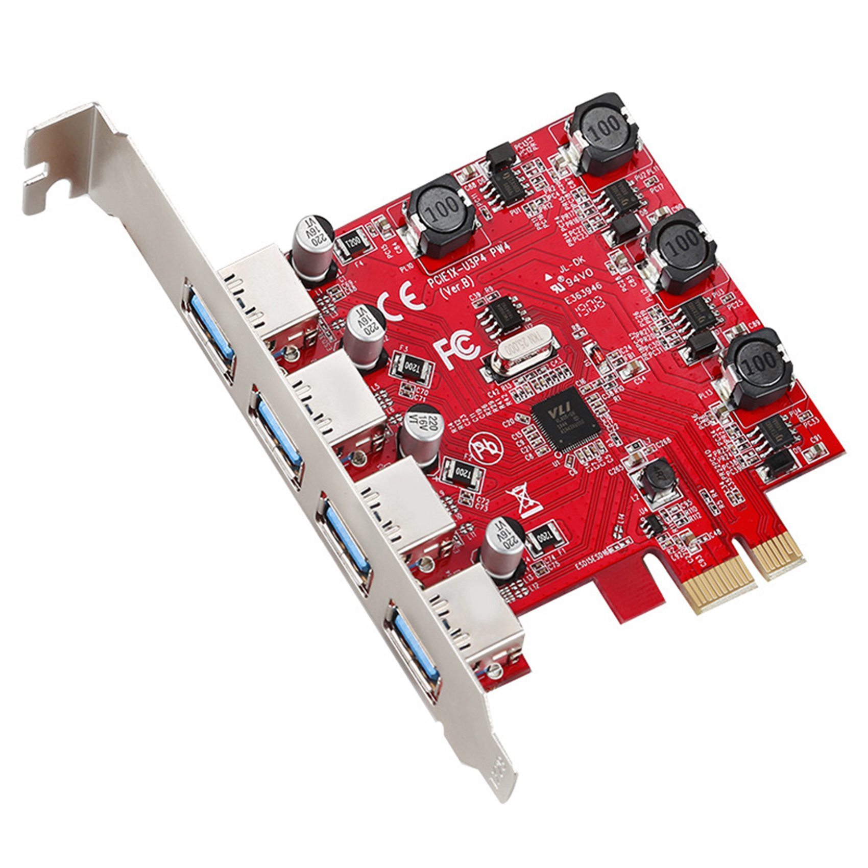 Плата pci e usb. PCI Hub. Volent Labs – Ultra Low Jitter Clock USB 3.0 Controller Card (PCIE) with discrete PSU