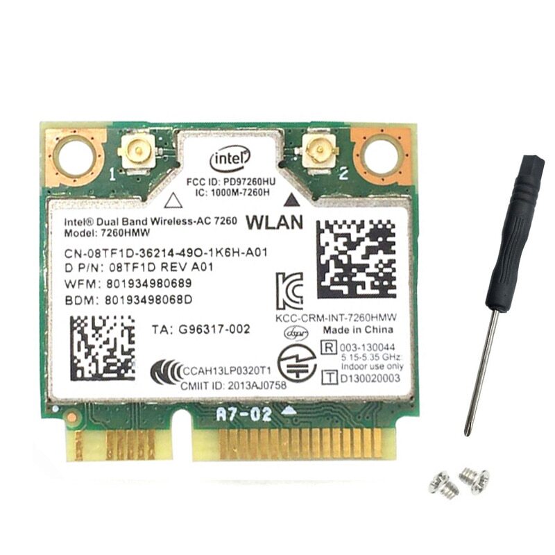 Wireless ac 7260. Сетевой адаптер Intel(r) Dual Band Wireless-AC 7260. Dual Band Wireless-AC 7260 заклеить 20 и 51 Pin разъем.