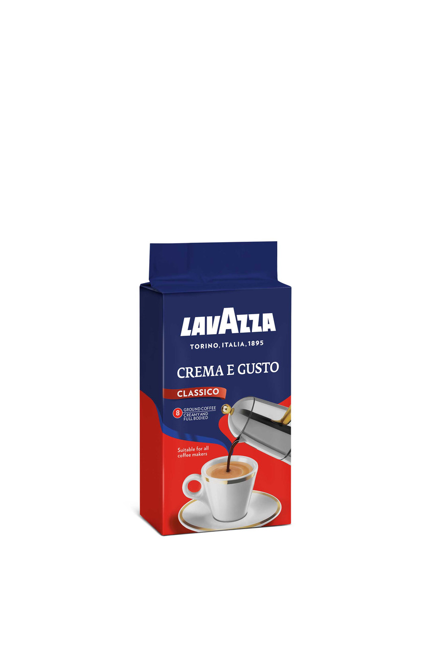 LAVAZZAКофемолотыйнатуральныйжареныйCremaeGusto250г,2штуки