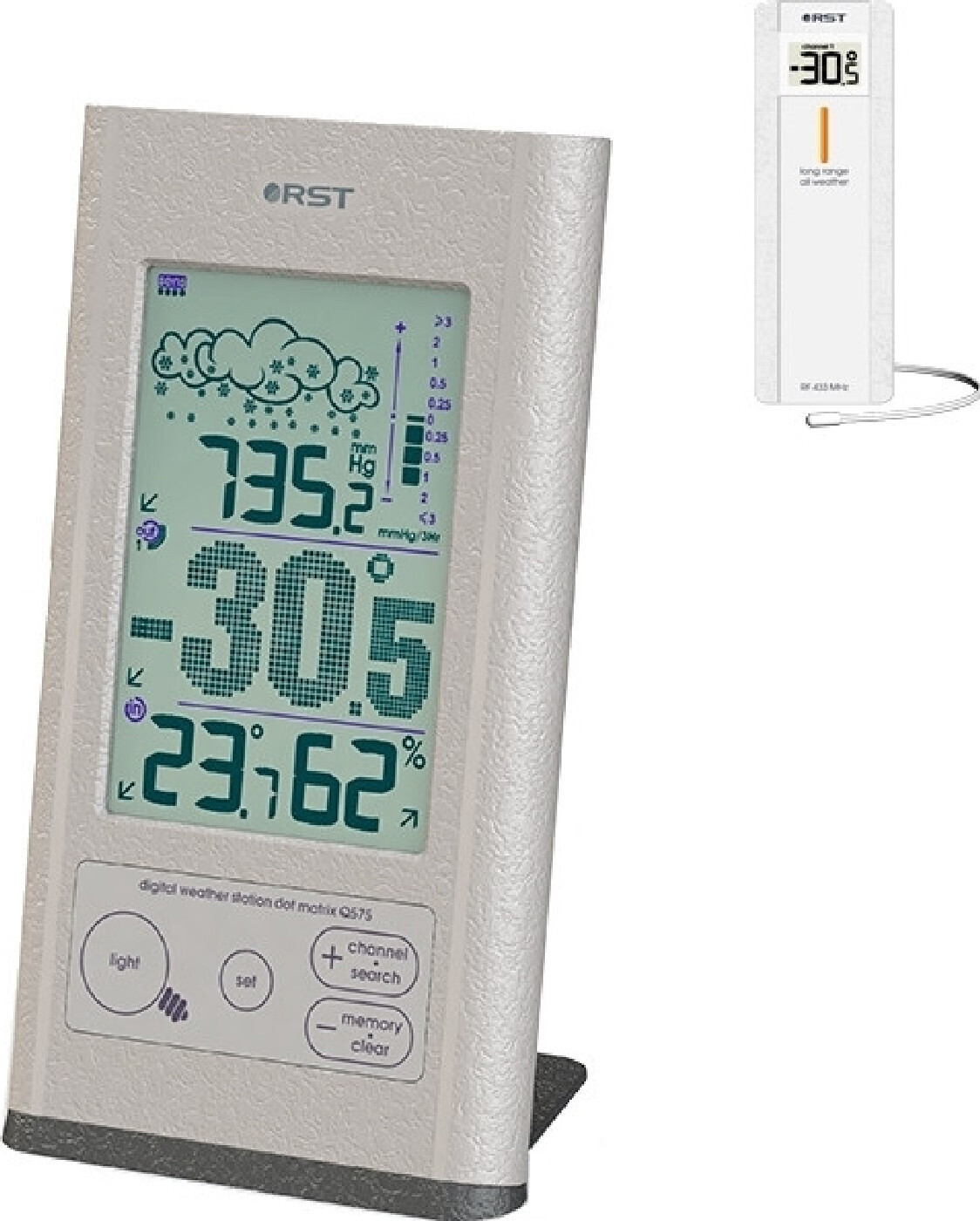 Метеостанция с цифровым барометром. Метеостанция Dot Matrix q575. Метеостанция RST 05777. Метеостанция RST Sweden 02305. Метеостанция RST 07827.