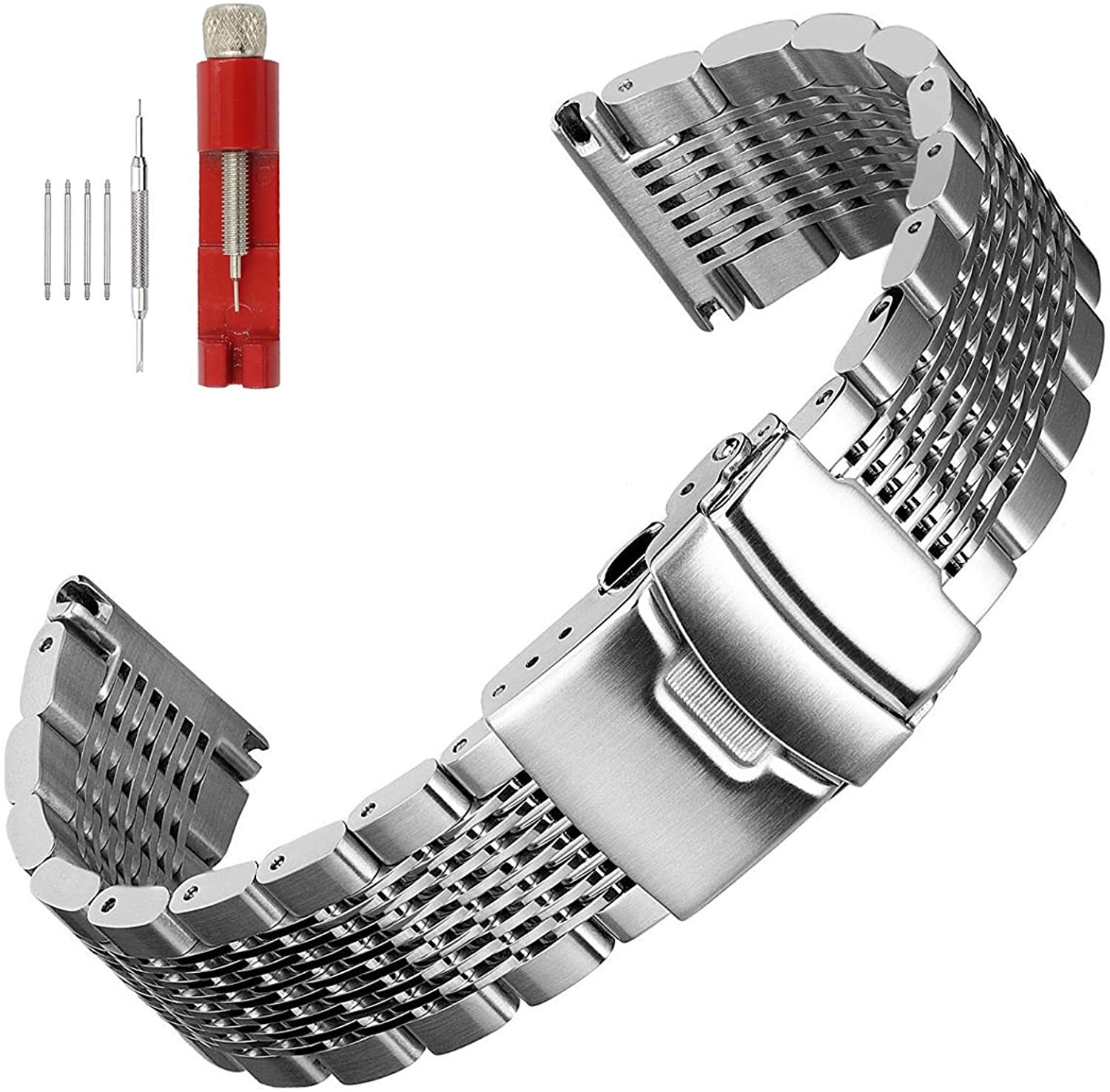 Steel watch band. Браслет для Seiko 5 18 mm. Stainless Steel браслет для часов. Браслет для Fossil Jr-1227. Браслет для часов Solid 18мм.