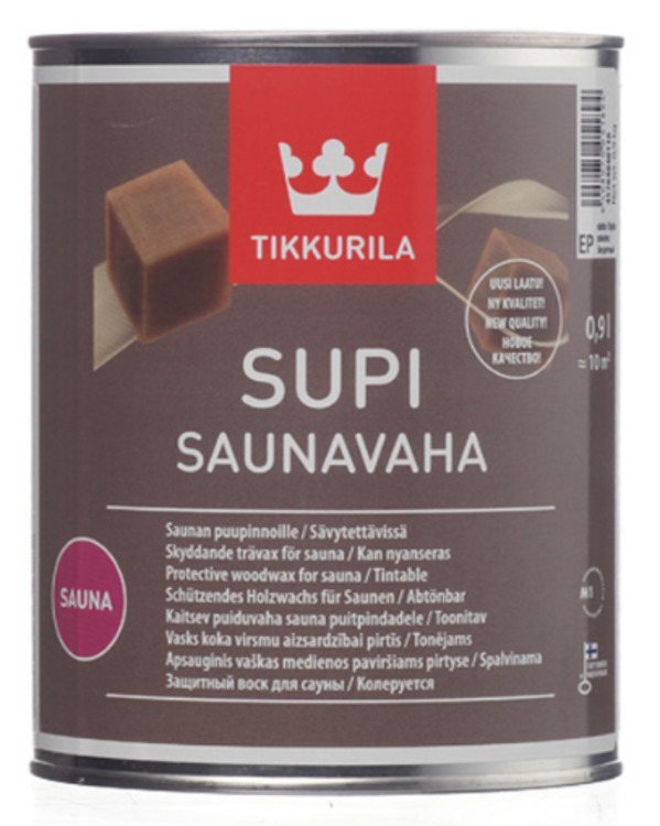 Тиккурила для бань купить. Воск для сауны Tikkurila Supi saunavaha. Тиккурила супи Саунаваха (Supi saunavaha) воск для сауны (0,225л). Пропитка для саун Tikkurila супи. Защитный воск бесцветный супи Саунаваха (0,9 л).
