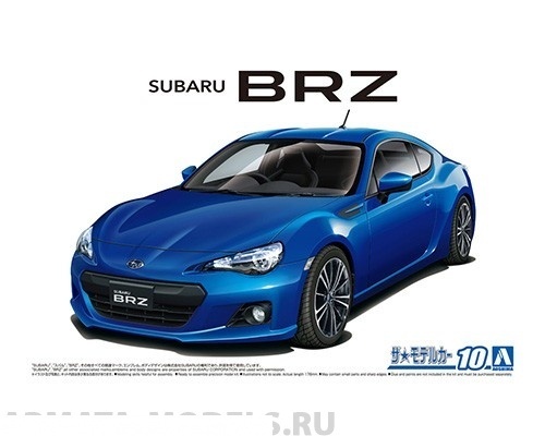 Сборная модель Aoshima 05923 Subaru BRZ ZC6 12 Масштаб 1/24