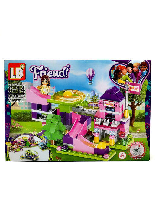 Конструктор для девочек Friends Emma Парк развлечений / Френдс Эмма ...