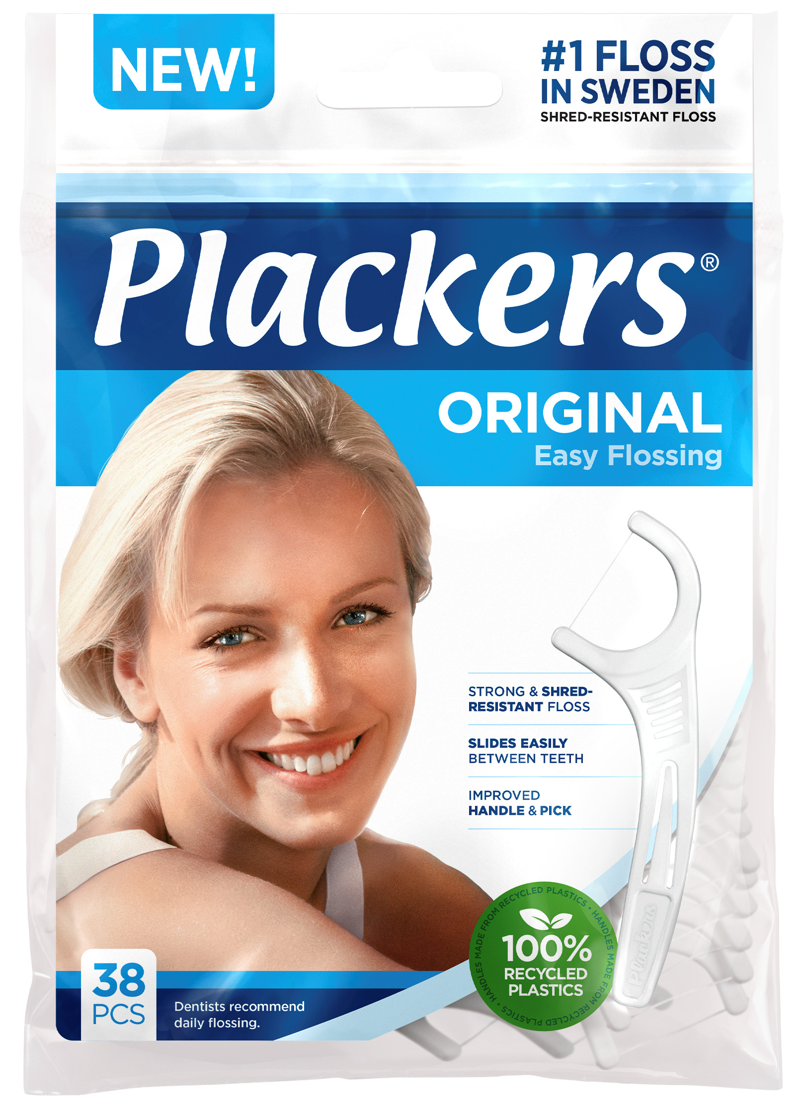 Флоссеры. Флоссер Plackers. Флоссер Plackers Original. Зубные нити Plackers Original.