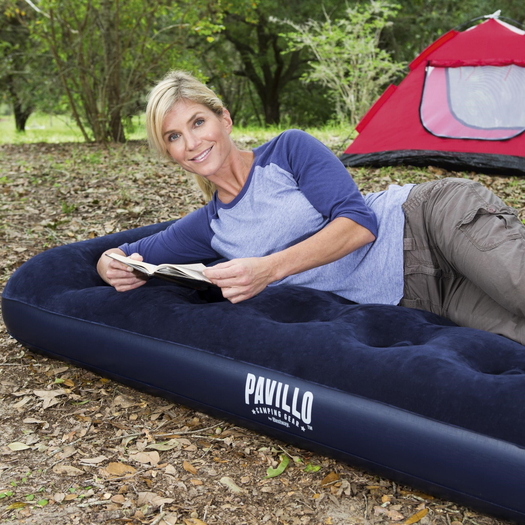 Надувной матрас Bestway easy inflate flocked Air Bed 67224