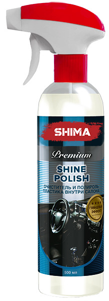 SHIMA PREMIUM SHINE POLISH Шима Полироль пластика с глянцевым эффектом, 500 мл