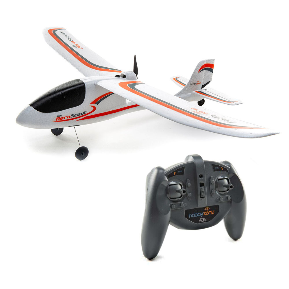 Радиоуправляемый самолёт для начинающих HobbyZone Mini AeroScout RTF 770 мм  (готов к запуску) - купить с доставкой по выгодным ценам в  интернет-магазине OZON (203063818)