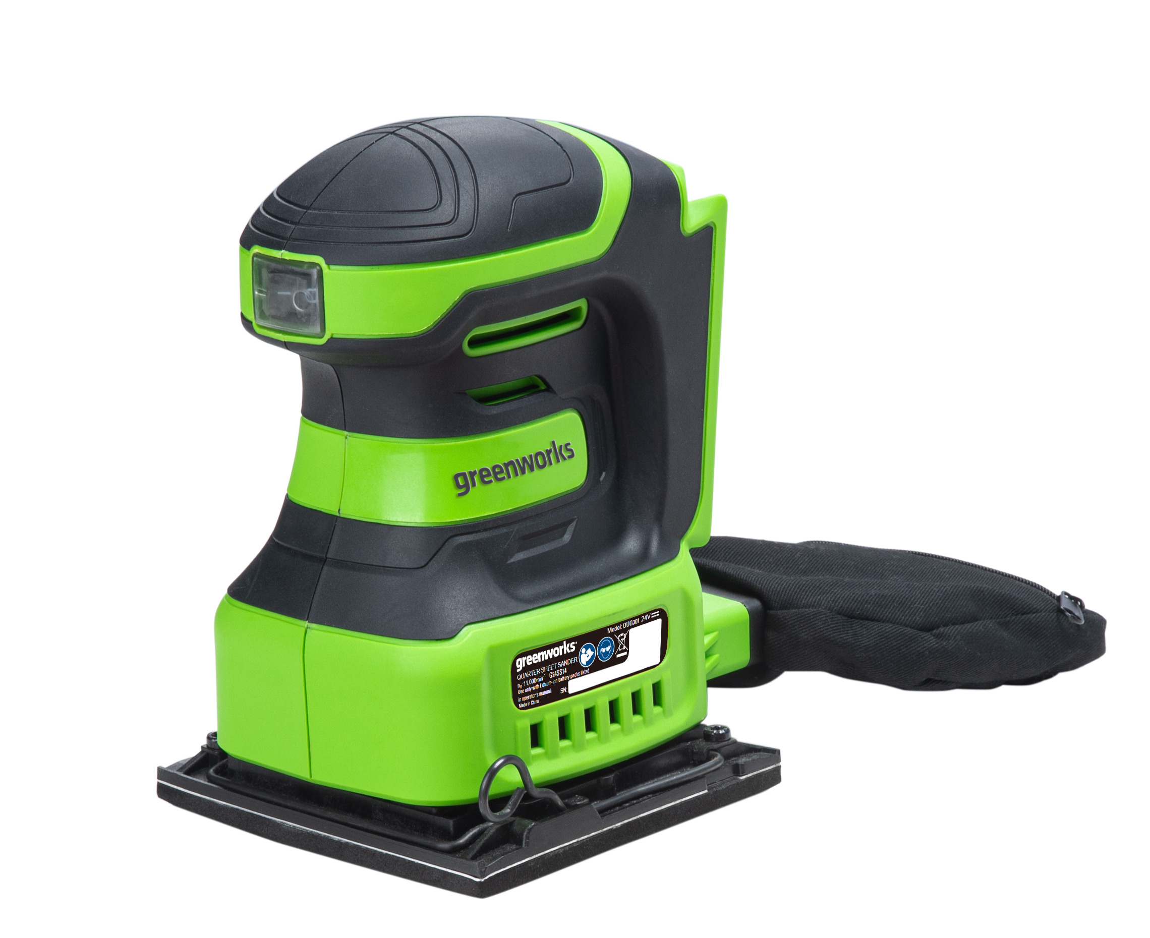 Шлифовальная машина эксцентриковая G24 24V GREENWORKS G24SS14