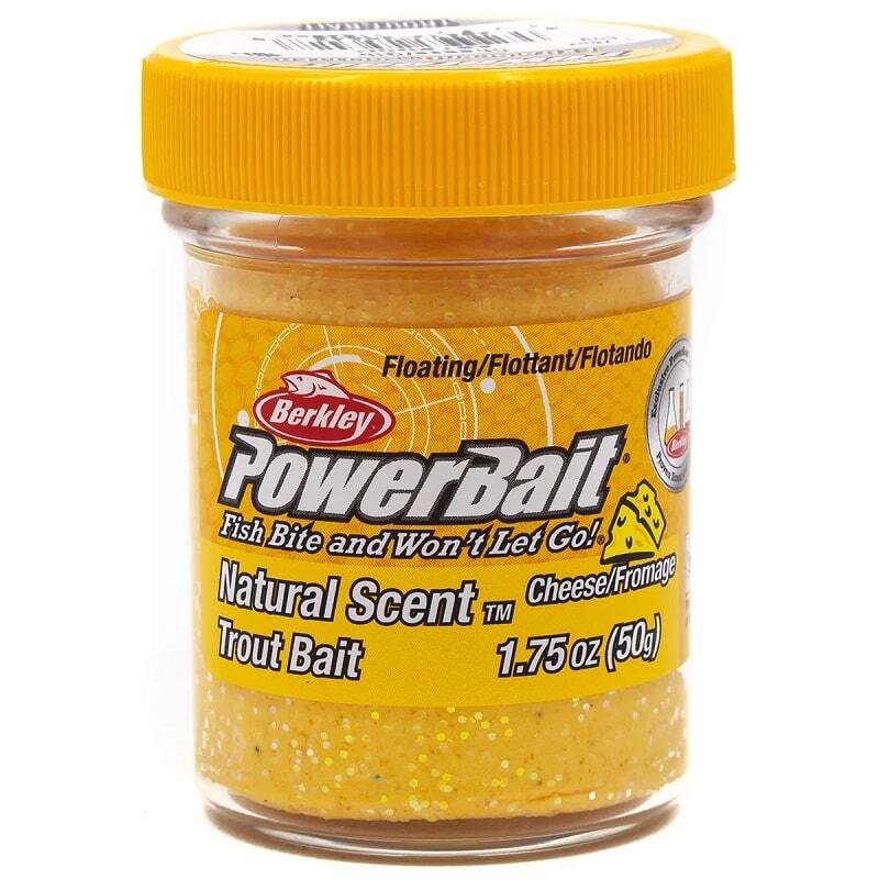 Паста форелевая Berkley PowerBait Natural Scent Trout Bait 50g Cheese/Gltr (Сыр/Желтый)