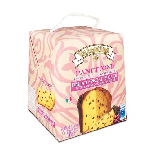 Кулич панеттоне пасхальный с изюмом и клюквой Valentino Panettone 500г