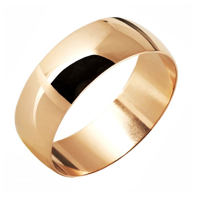 Плоское золотое кольцо