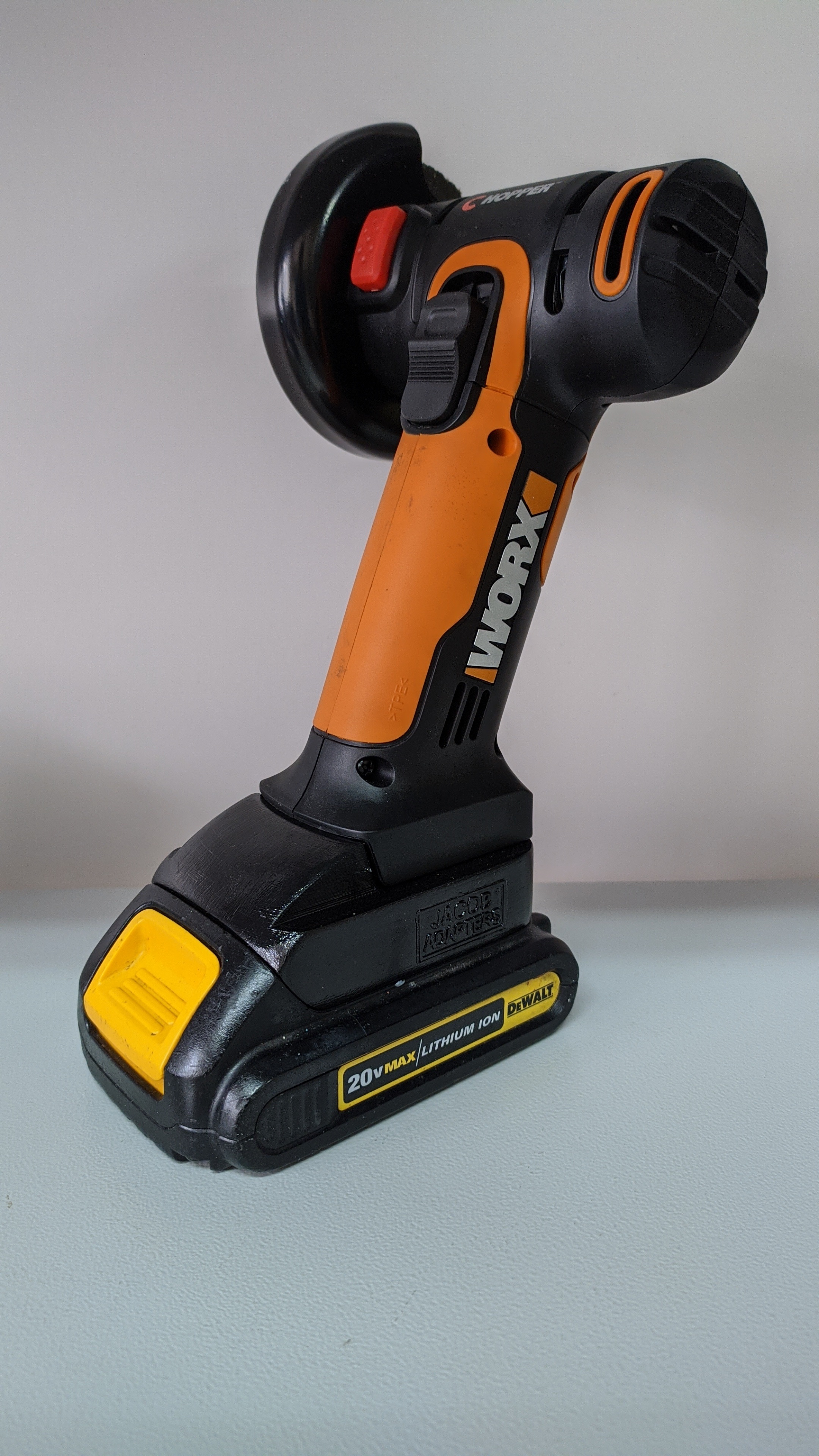 Адаптер(переходник)дляаккумулятораDewalt18-20V,кинструментуWorx4pin(онжеDexter18V)