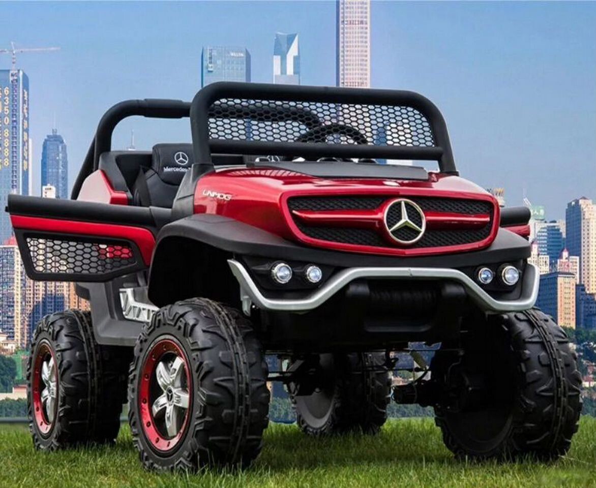 Двухместный Электромобиль Mercedes-Benz Unimog 4WD ПОЛНЫЙ ПРИВОД (ЛИЦЕНЗИЯ)  Красный Глянец - купить с доставкой по выгодным ценам в интернет-магазине  OZON (1427192970)