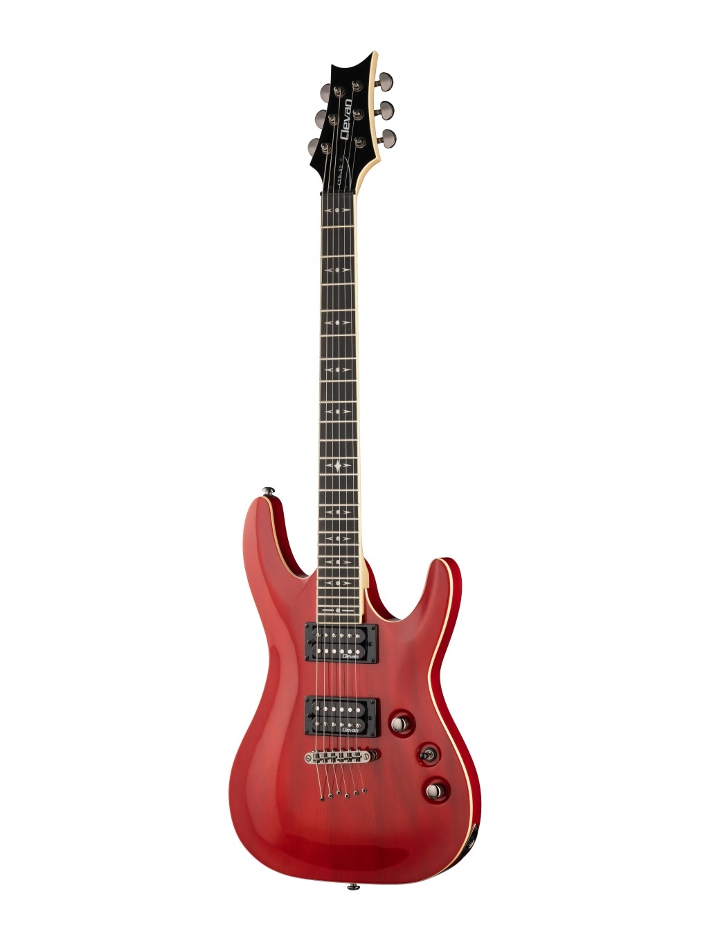 Электрогитара"Superstrat"(H-H),BlackCherry,Clevan