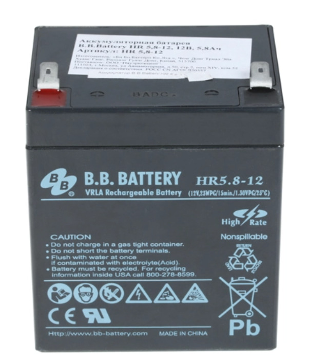 Bb hr9 12. Аккумуляторная батарея b.b. Battery HR5.8-12 (12v 5.3Ah). Аккумуляторная батарея для ИБП BB HR 5,8-12 12в, 5.8Ач. Батарея HR 12-5.8. Аккумуляторная батарея HRC 5.5-12.