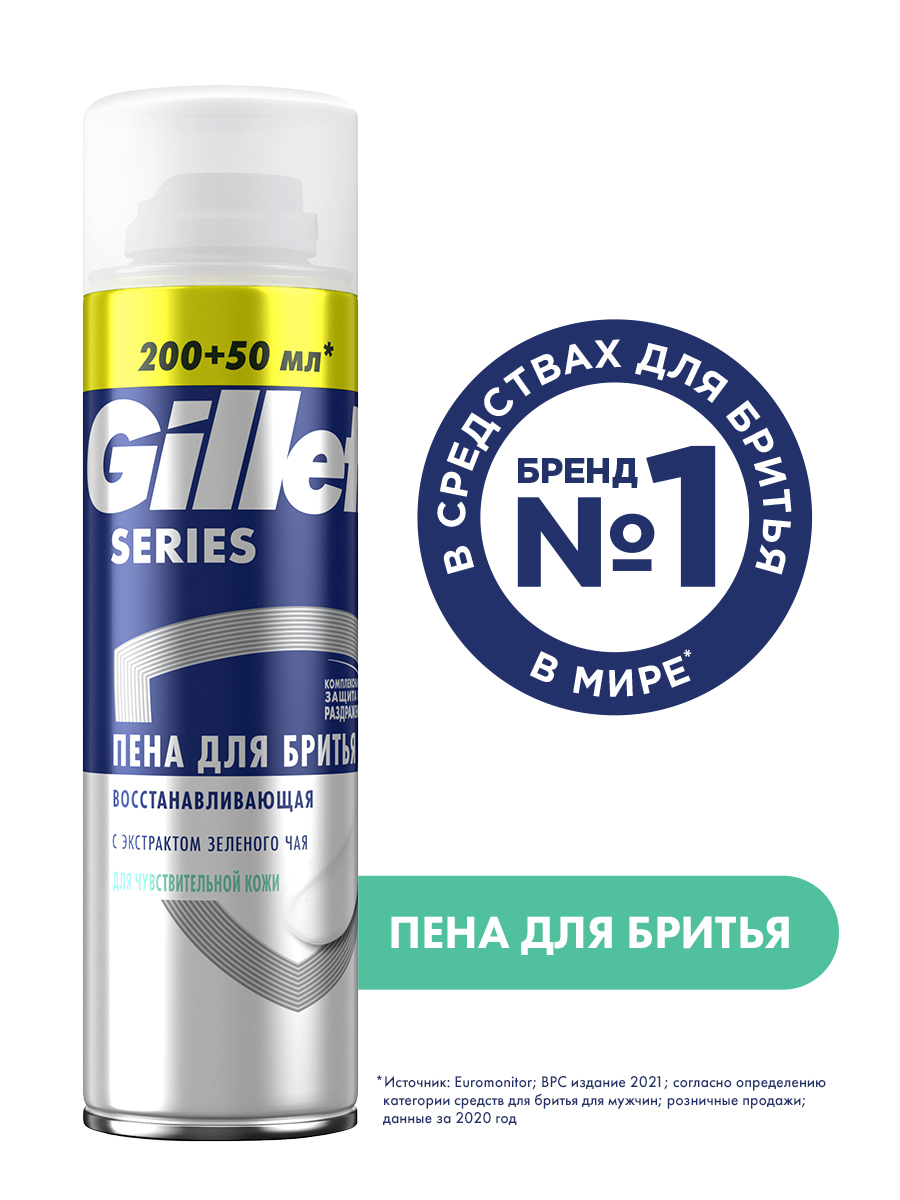 Пена для бритья для чувствительной кожи Gillette