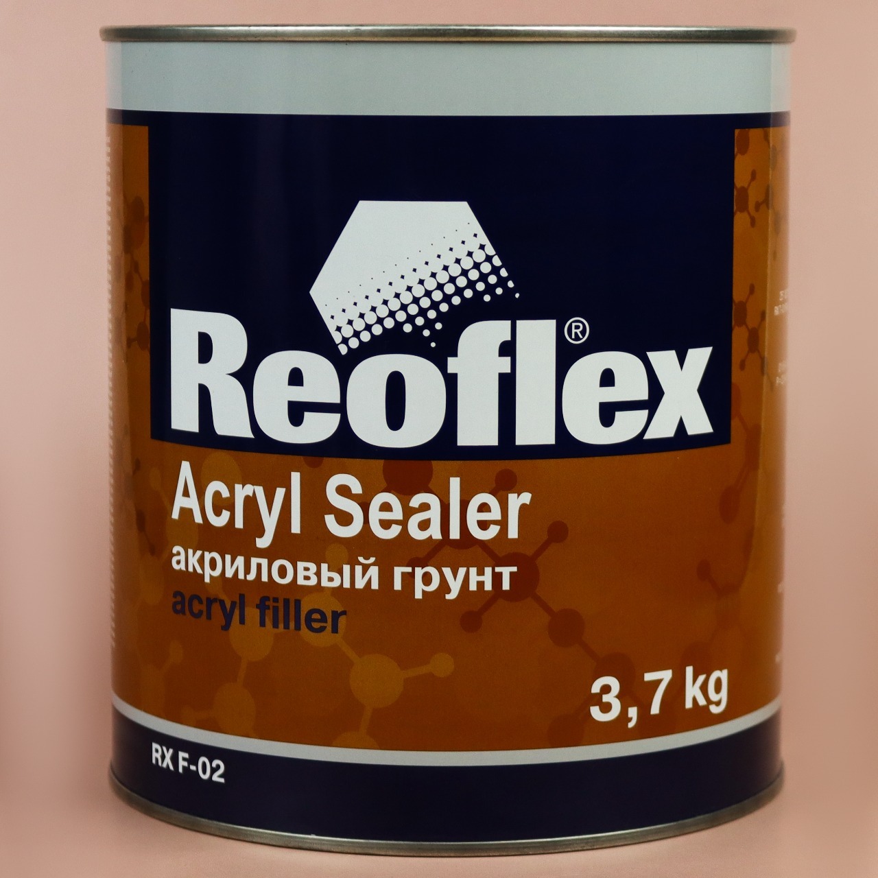 Акриловый грунт для автомобиля REOFLEX 3.7 кг Acryl Sealer черный / Грунт для авто (однокомпонентный) RX F-02B/2500