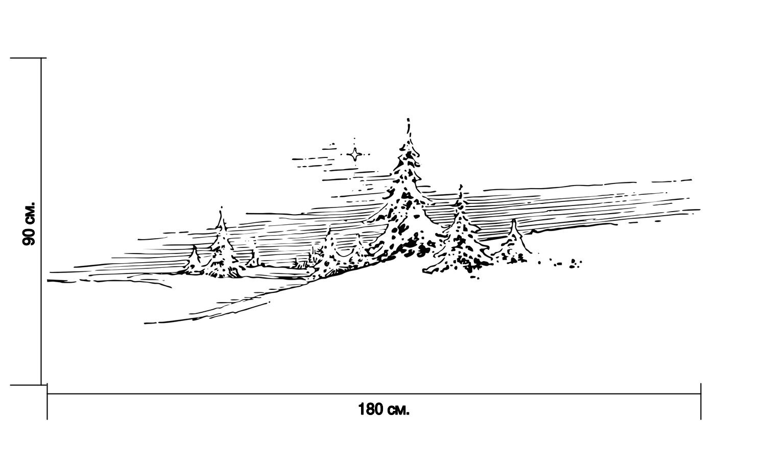 Графическое изображение зимы