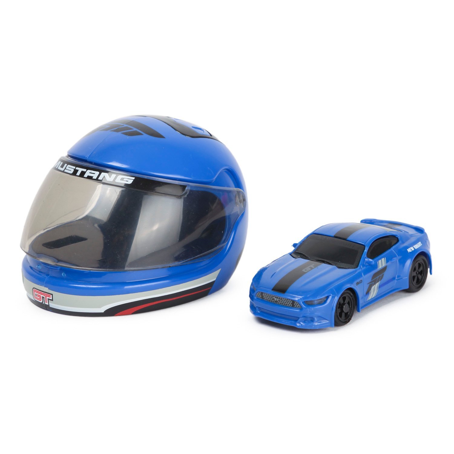 Машина New Bright РУ 1:64 Forza Helmet Racers Mustang Синий 6426 - купить с  доставкой по выгодным ценам в интернет-магазине OZON (674892546)